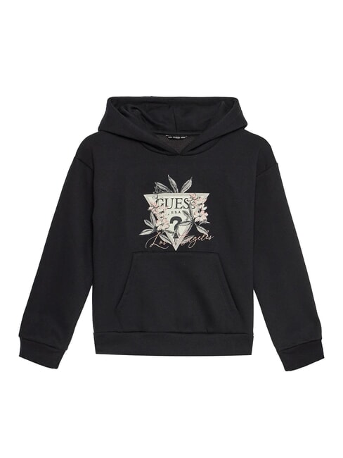 GUESS KIDS Bluza z kapturem w kwiaty odrzutowiec - Bluzy dziecięce