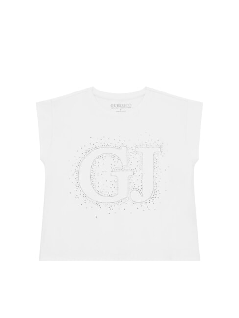 GUESS KIDS Koszulka z ćwiekami kremowy białawy - Koszulka dziecięca