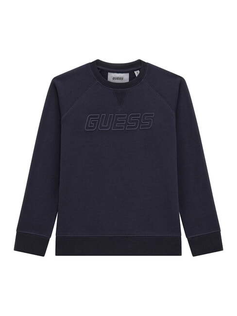 GUESS MINI ME KIDS Bluza z okrągłym dekoltem i wytłoczonym logo głębinowe a753 - Bluzy dziecięce
