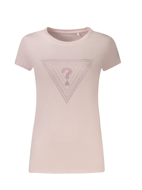 GUESS SS TRIANGLE OMBRE R3  Koszulka z krótkim rękawem dyskretny róż - Koszulki i topy damskie