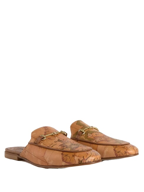 ALVIERO MARTINI PRIMA CLASSE GEO CLASSIC Kapcie skórzane NATURALNY - Buty damskie