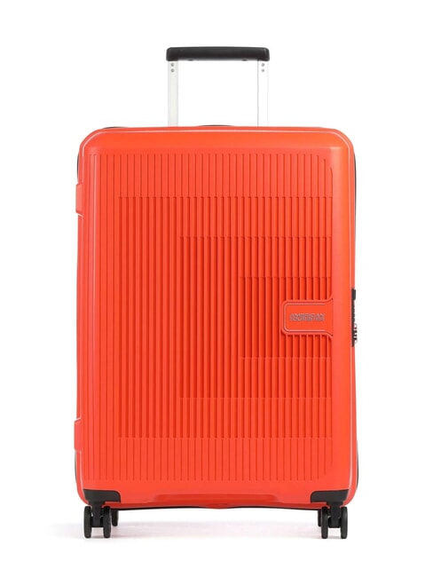 AMERICAN TOURISTER AEROSTEP Wózek rozszerzalny średni JASNO POMARAŃCZOWY - Wózki twarde