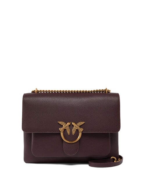 PINKO LOVE SOFT BIG  Torba na ramię / torba crossbody winogrona catawba-antyczne złoto - Torby damskie