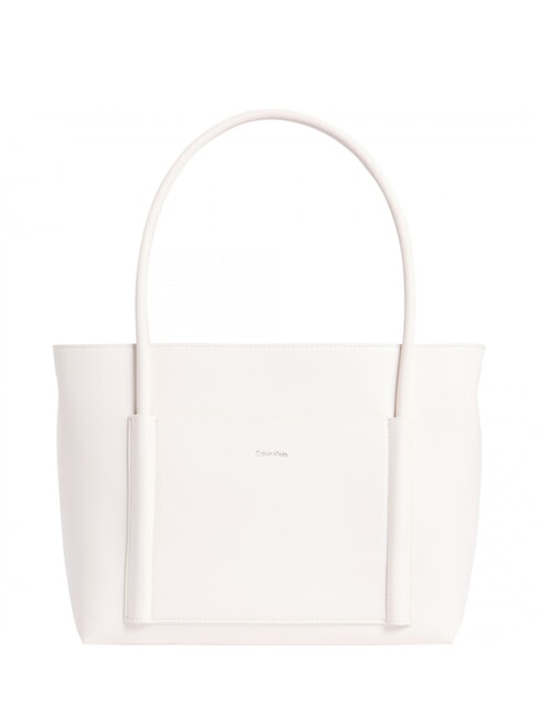 CALVIN KLEIN CK LINN MEDIUM Torba na zakupy na ramię kreda - Torby damskie