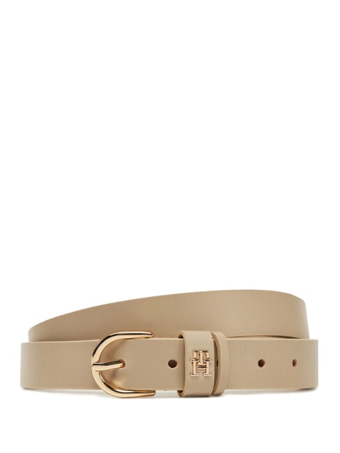TOMMY HILFIGER ESSENTIAL EFFORTLESS Pasek skórzany wyprodukowany we Włoszech cukrowiec - Paski