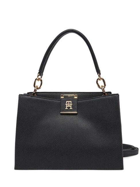 TOMMY HILFIGER TH HERITAGE Torebka z paskiem na ramię czarny - Torby damskie