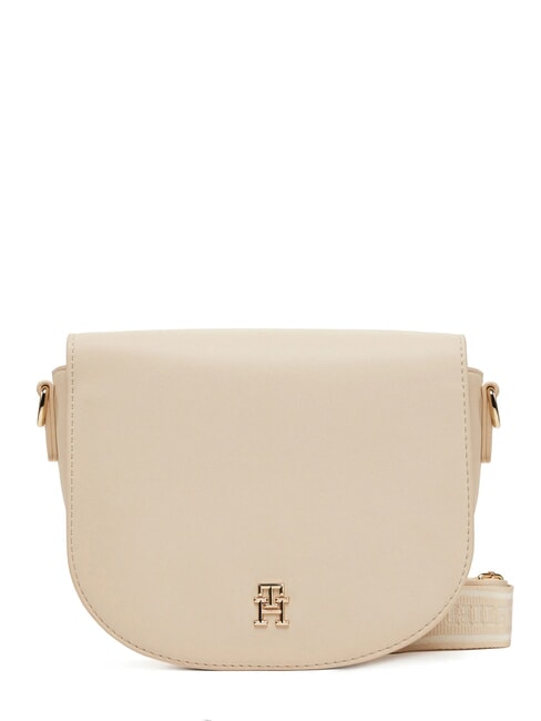 TOMMY HILFIGER TH LOGOTAPE SADDLE Mała torba na ramię cukrowiec - Torby damskie