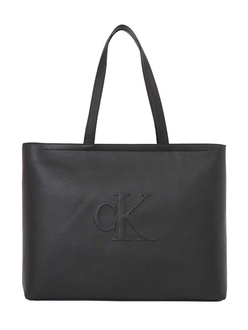 CALVIN KLEIN SCULPTED Slim Torba na ramię na czarno - Torby damskie