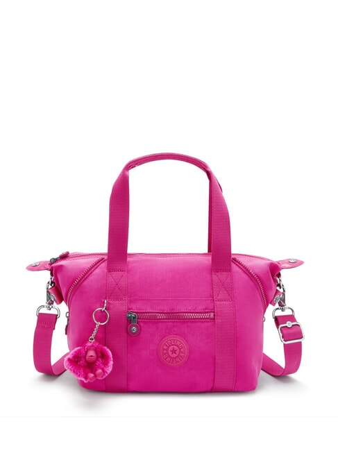 KIPLING ART MINI Torba zakupowa z paskiem na ramię świecąca fuksja - Torby damskie