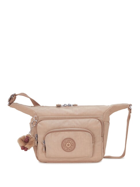 KIPLING ERICA S Mała torba na ramię lekki piasek gliniasty - Torby damskie