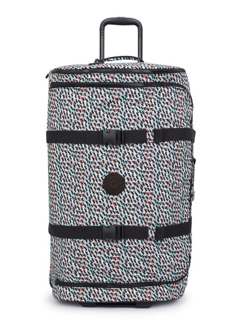 KIPLING AVIANA L Duży wózek wydruk abstrakcyjny - Wózki półsztywne