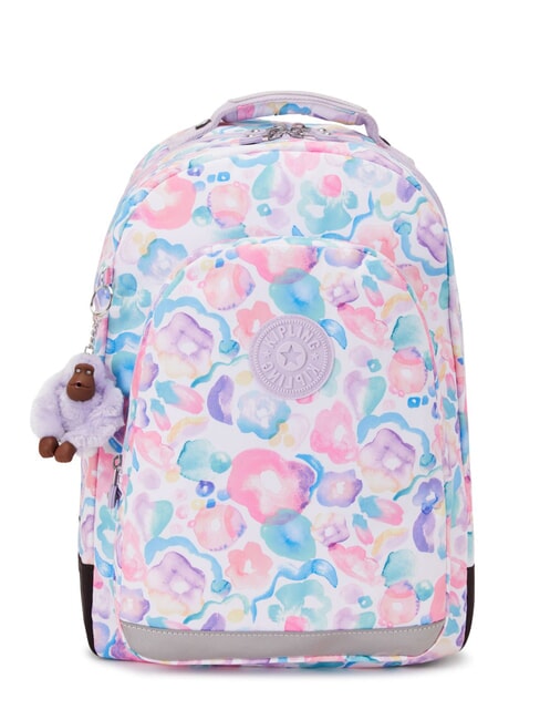 KIPLING CLASS ROOM Plecak na laptopa 15" kwiaty wodne - Plecaki szkolne i rekreacyjne