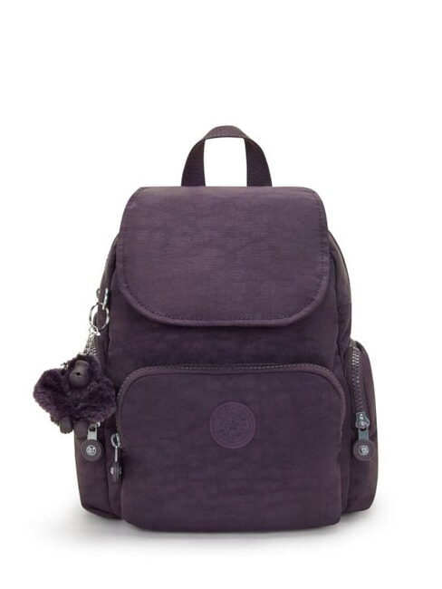 KIPLING CITY ZIP MINI Mały plecak z klapką najlepsza śliwka - Torby damskie