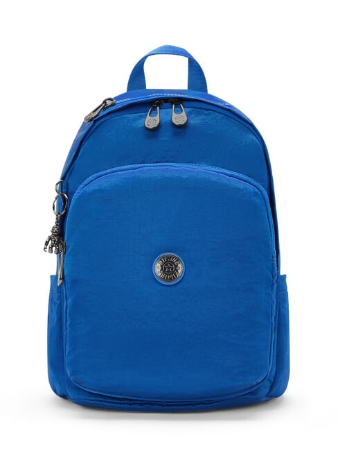 KIPLING DELIA M Plecak satynowy niebieski - Torby damskie
