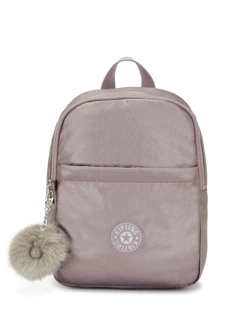 KIPLING MARLEE BP Mały metalowy plecak orzech laskowy z gg - Torby damskie