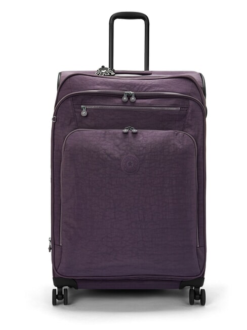 KIPLING NEW YOURI SPIN L Duży wózek najlepsza śliwka - Wózki półsztywne