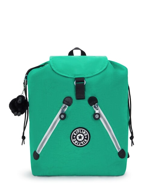 KIPLING NEW FUNDAMENTAL L Plecak materiałowy szybki zielony - Torby damskie