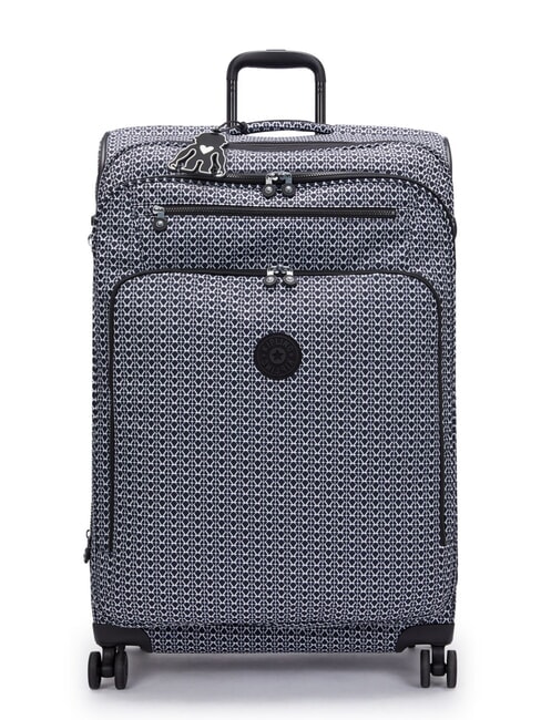 KIPLING NEW YOURI SPIN L Duży wózek nadruk sygnatury - Wózki półsztywne