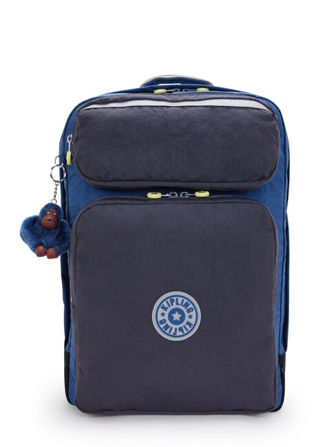 KIPLING SCOTTY Duży plecak na laptopa 15" fantastyczny niebieski blok - Plecaki szkolne i rekreacyjne