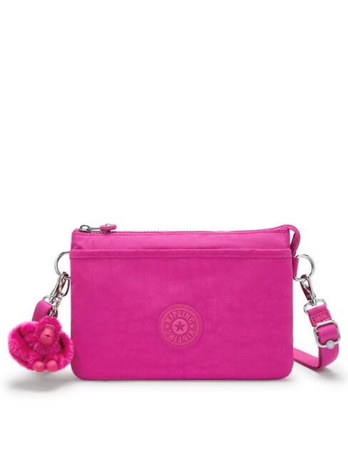 KIPLING RIRI S Płaska mini torba świecąca fuksja - Torby damskie
