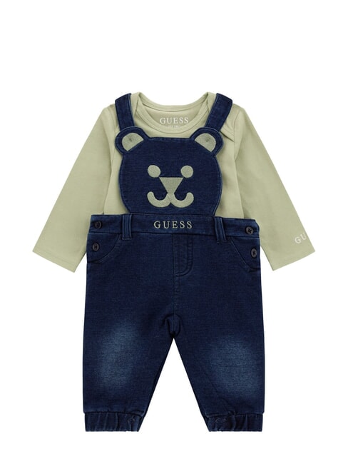 GUESS KIDS Komplet body i kombinezon jasna matcha - Pajacyki i ubranka dla niemowląt