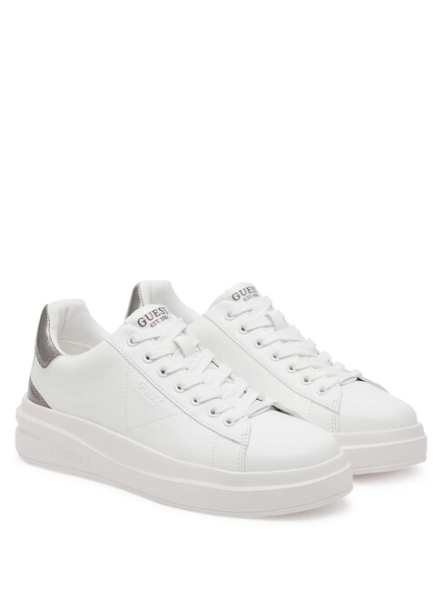 GUESS ELBINA Adidasy białe wino w kolorze armatnim - Buty damskie