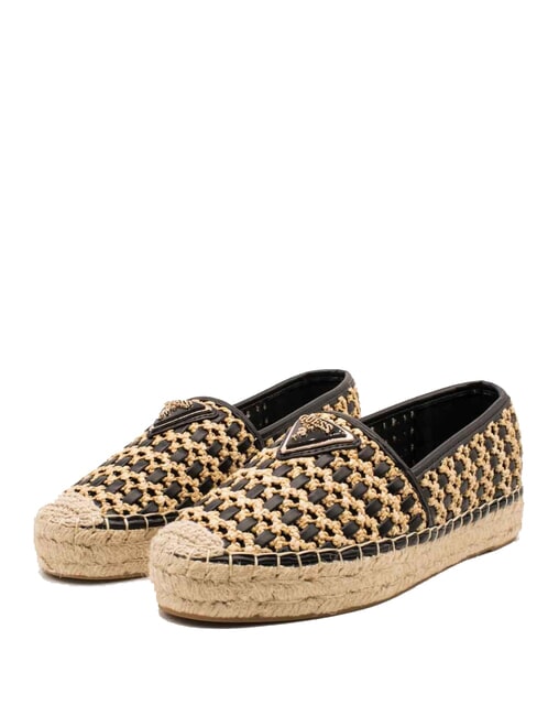 GUESS JOLANDON  Mokasyny espadryle CZARNY - Buty damskie