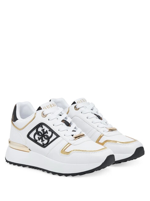 GUESS KOYAA Adidasy biało-brązowy - Buty damskie