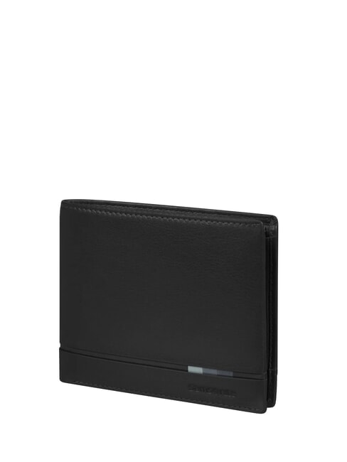SAMSONITE FLAGGED 2.0 SLG  Portfel skórzany CZARNY - Portfele męskie