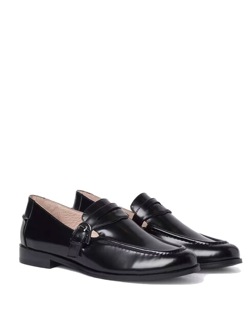 COCCINELLE LORD SHINY  Mokasyny skórzane Czarny - Buty damskie