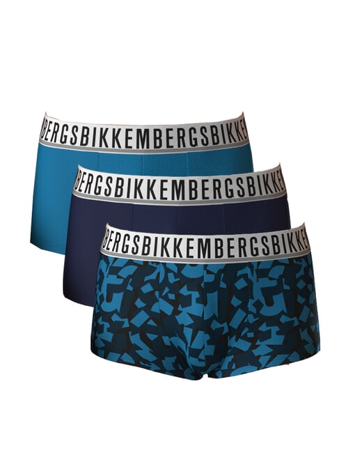 BIKKEMBERGS TRUNK MIX 3 bokserki ocean - Majtki męskie