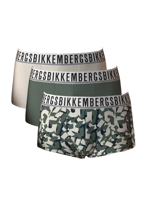 BIKKEMBERGS TRUNK MIX 3 bokserki las - Majtki męskie