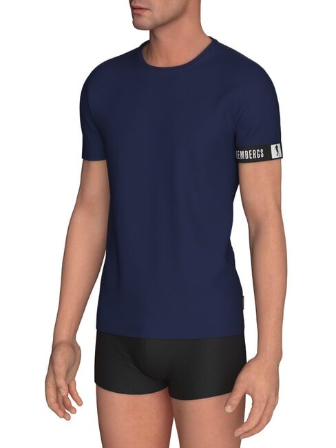 BIKKEMBERGS NEW PUPINO Koszulka ciemnoniebieski - Koszulki męskie