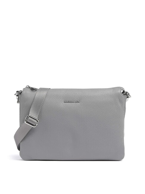 MANDARINA DUCK MELLOW LEATHER Torba skórzana z dwiema przegrodami niebo grudniowe - Torby damskie