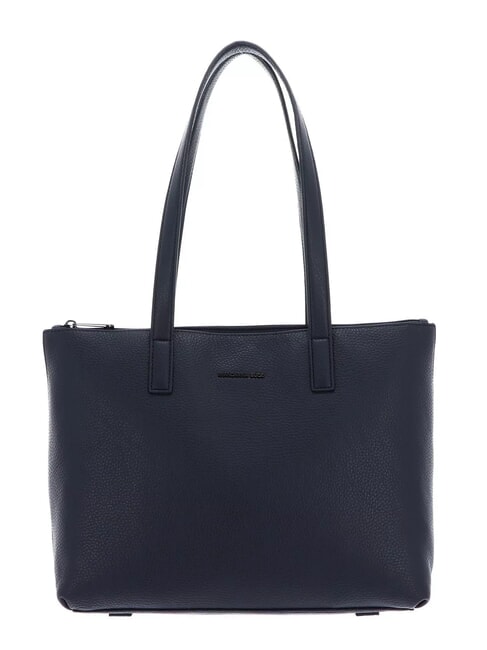 MANDARINA DUCK MELLOW LEATHER Skórzana torba na zakupy sukienka niebieska - Torby damskie