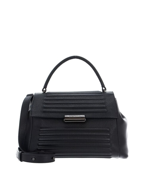 MANDARINA DUCK I-CON Torba skórzana typu listonoszka Czarny - Torby damskie