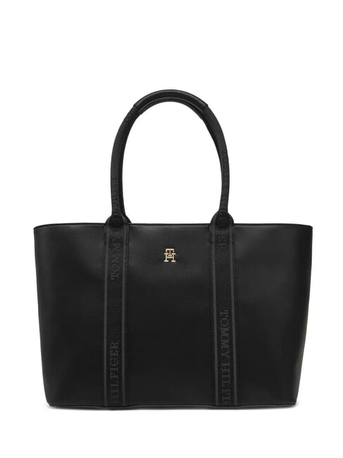 TOMMY HILFIGER TH LOGOTAPE Torba na ramię czarny - Torby damskie