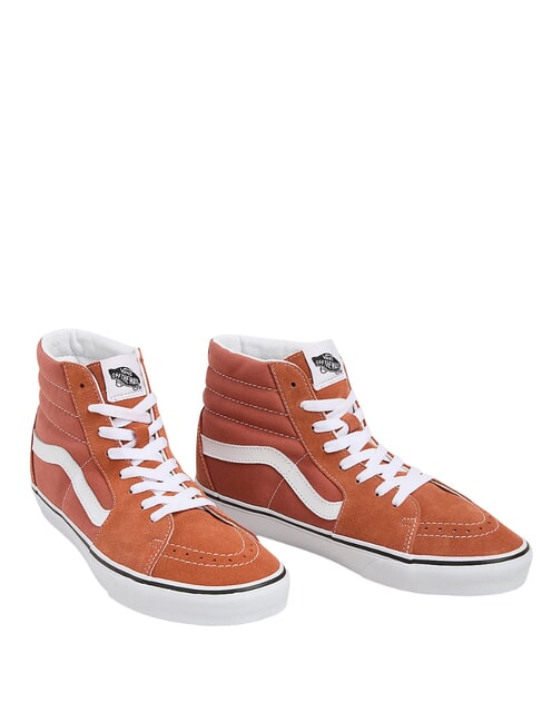 VANS SK8-HI  Skórzane trampki teoria koloru kasztanowego - Buty uniseks
