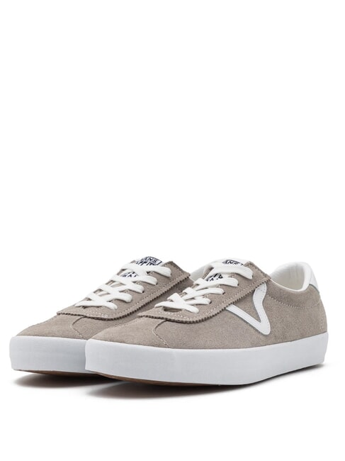 VANS SPORT LOW  Skórzane trampki Khaki/Biały - Buty uniseks