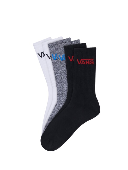 VANS CREW  3 pary skarpetek biały/wielokolorowy - Skarpetki męskie