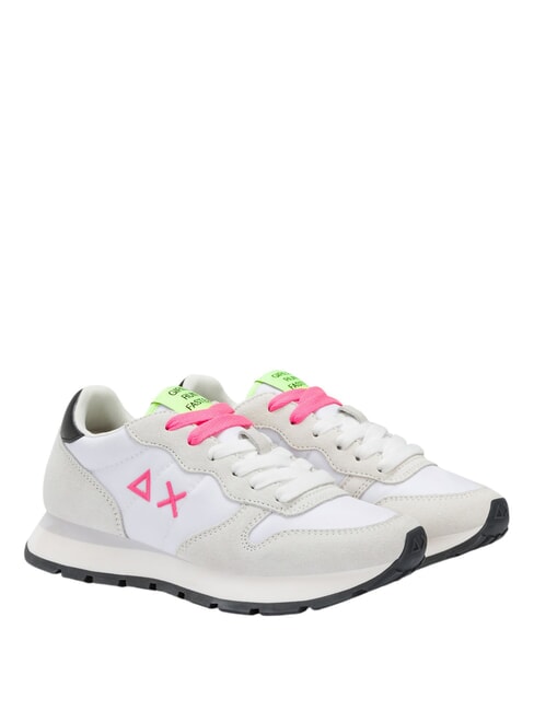 SUN68 ALLY SOLID NYLON Adidasy biały/fluorescencyjny fuksja - Buty damskie