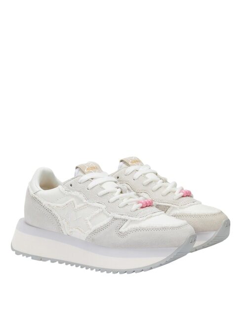 SUN68 BIG STARGIRL CANVAS Adidasy biała patelnia - Buty damskie