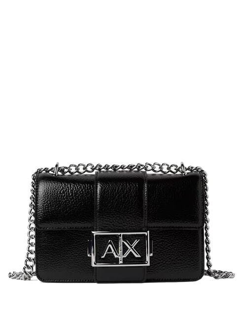 ARMANI EXCHANGE JODIE METALLIC  Mała torebka na ramię / torba crossbody czarny - Torby damskie