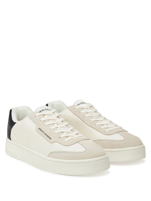 ARMANI EXCHANGE A|X Adidasy ecru+czarny - Buty męskie