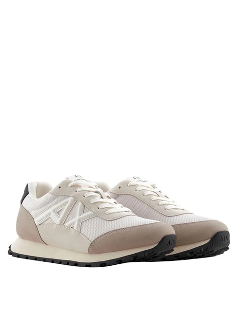 ARMANI EXCHANGE A|X Contrasto Adidasy plaza taupe+ecru - Buty męskie