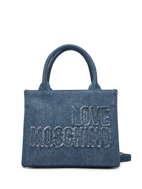 LOVE MOSCHINO DENIM Torebka z paskiem na ramię niebieski - Torby damskie