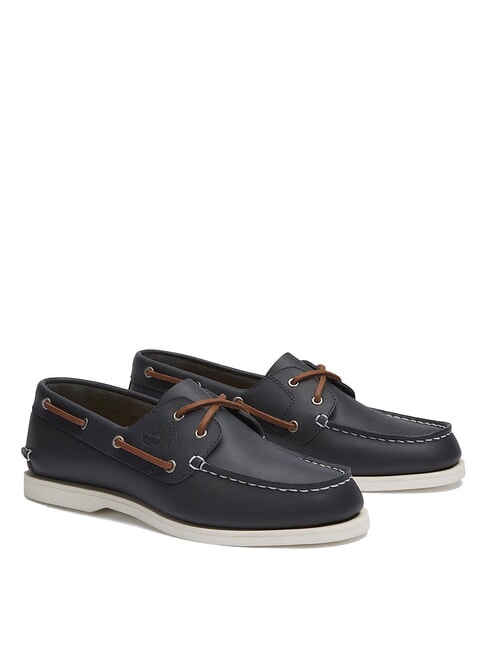 TIMBERLAND CLASSIC BOAT  Skórzane buty żeglarskie marynarka wojenna - Buty damskie