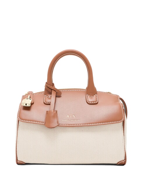 ARMANI EXCHANGE JANE CANVAS  Torebka z paskiem na ramię whisky - Torby damskie