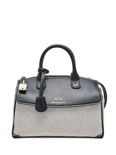 ARMANI EXCHANGE JANE CANVAS  Torebka z paskiem na ramię czarny - Torby damskie