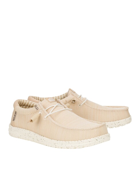 HEY DUDE WALLY STRETCH SOX Mokasyny z siateczki Krem irlandzki/Czapla - Buty męskie